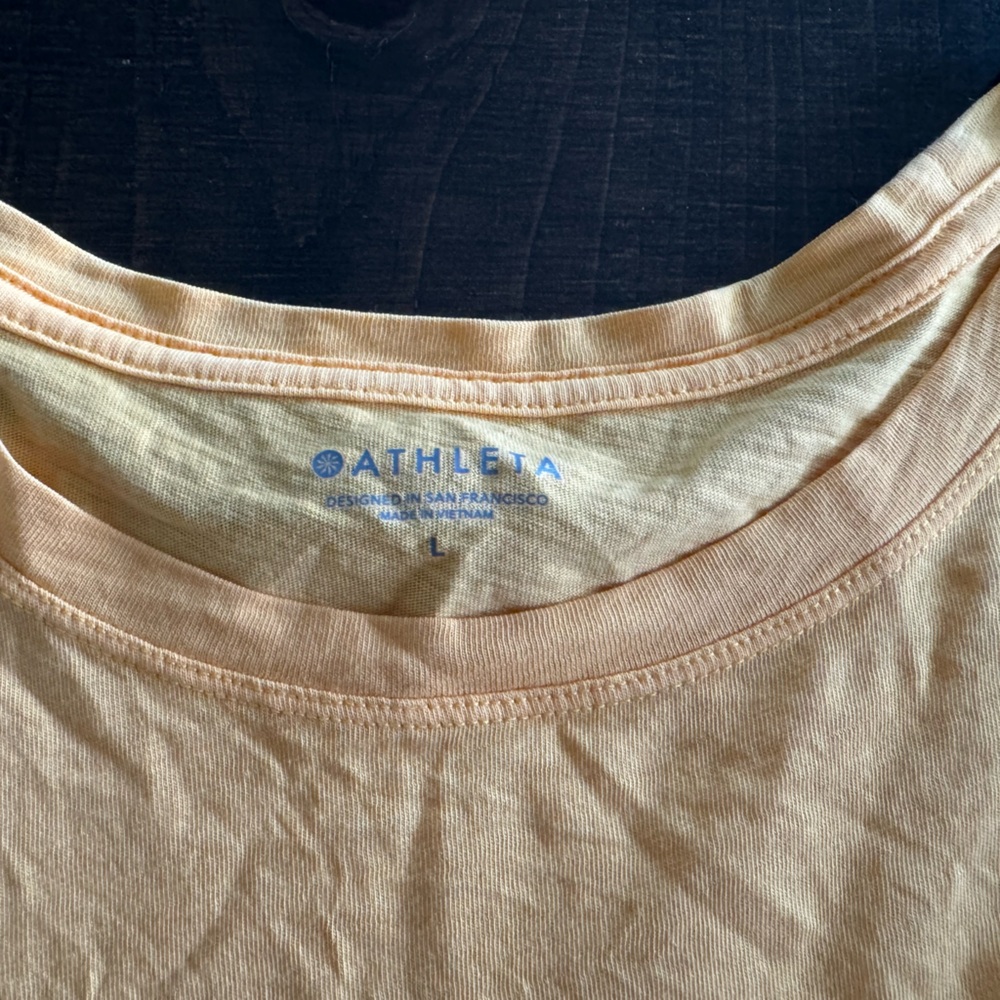 Athleta crop t-shirts, both large, GUC